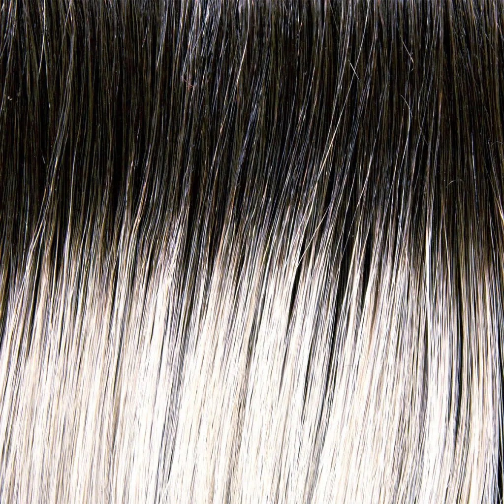 56/60/R8  Lightest Grey Blend Rooted Medium Brown