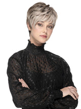 52/38/49/R8 3 tones of Grey Blended with Dark Brown roots