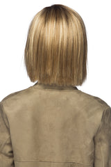 rh12/26rt4 light-brown with chunky golden blonde highlights and dark brown roots