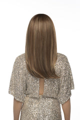 17/23/R8 Beige Blonde and Auburn Blended with Medium Brown roots