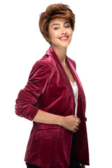 33-32-R4 Dark Auburn Blended With Dark Brown And Dark Roots