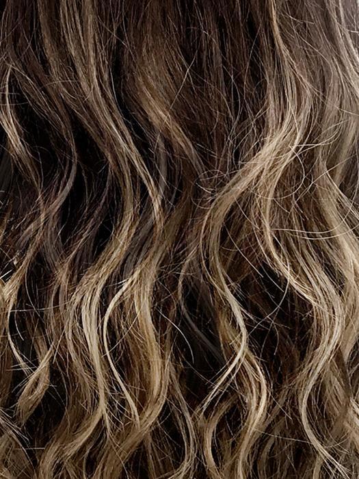 iced mocha light chestnut base light brown ash blonde golden highlights