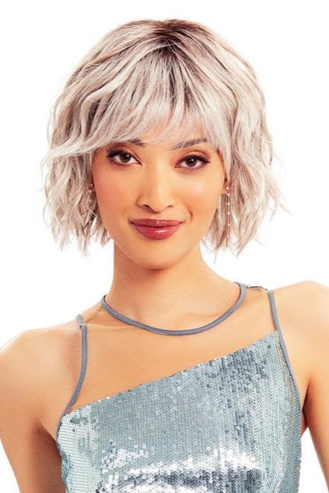 Trend By Tressallure Synthetic Lace Front Wig Heat Friendly Synthetic Hair 88 Platinum White