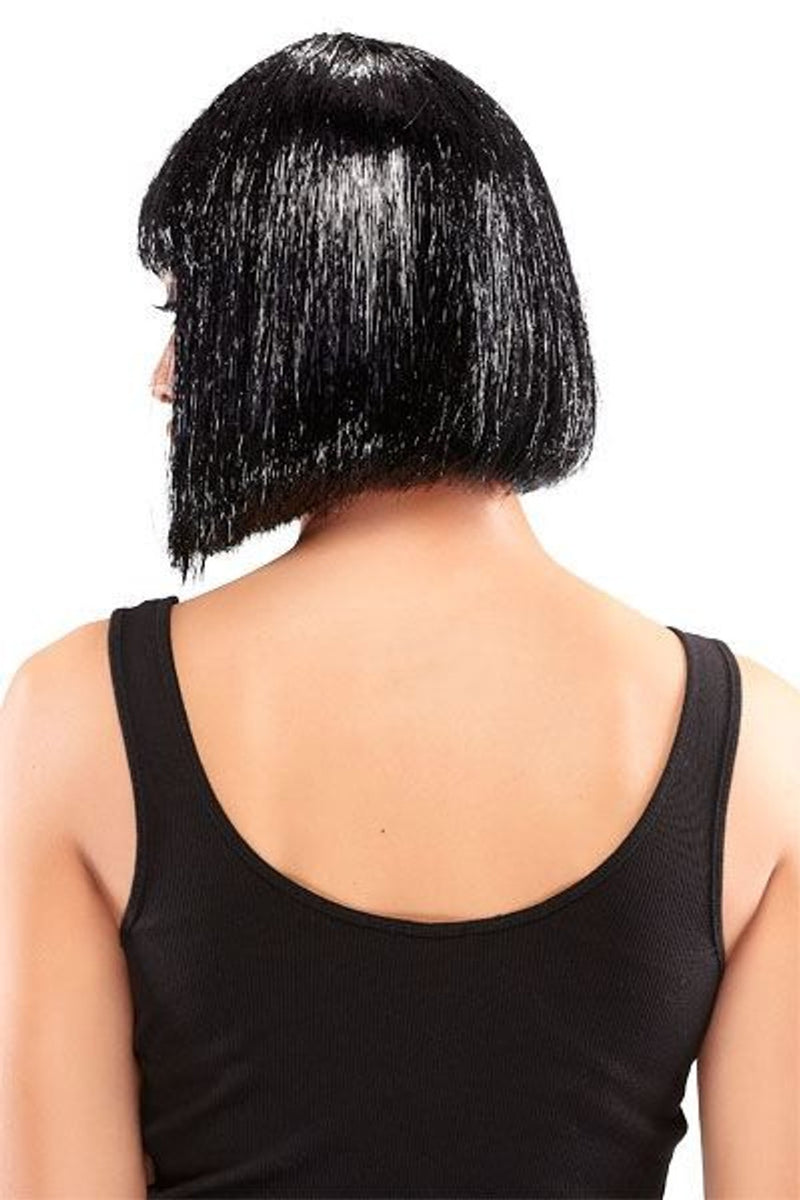 black tinsel