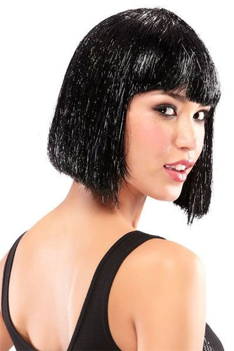 black tinsel