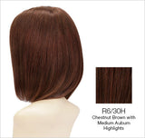 r6-30h chestnut brown with med auburn highlights
